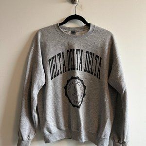 Delta delta delta gray crewneck